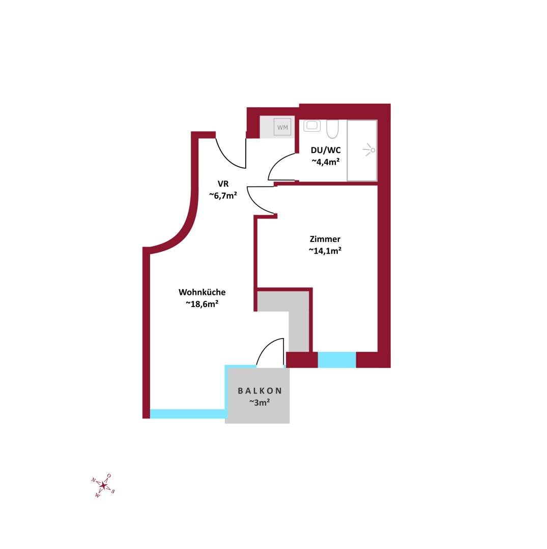 New Build 44m² Flat Floridsdorf