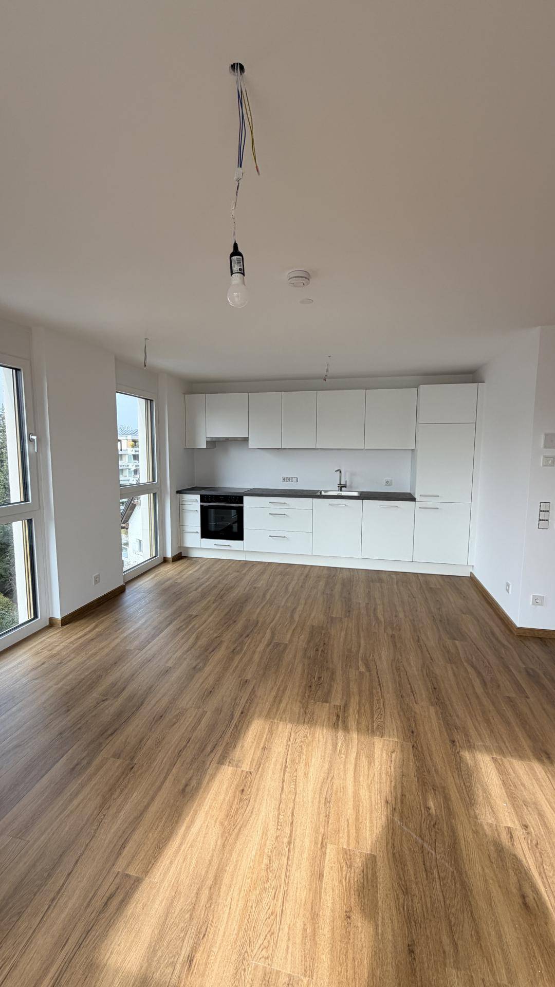 New build apartment with geothermal heating