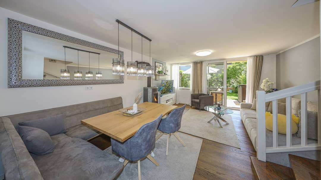 Maisonette apartment in sunny location with garden