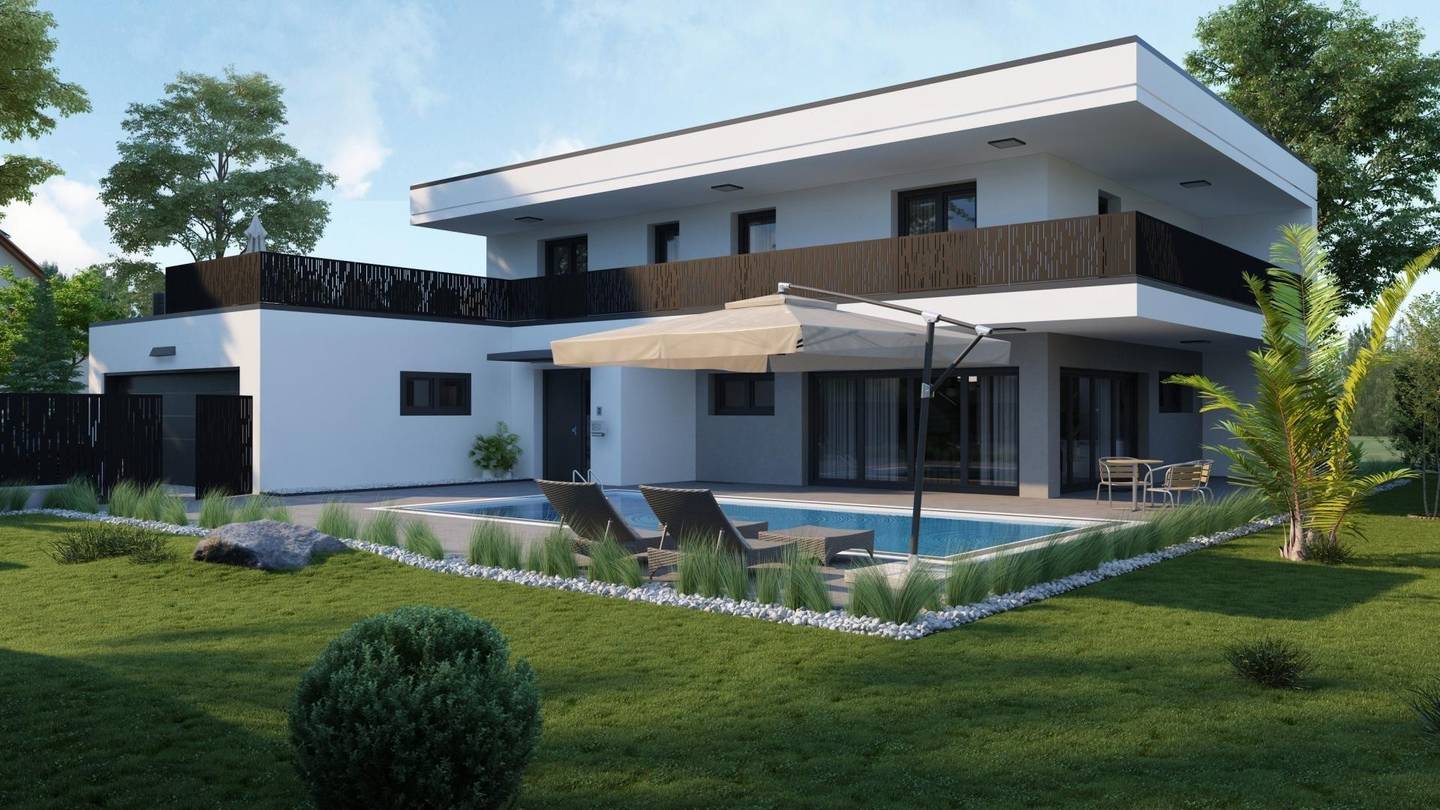 Neues Luxushaus mit Pool in Herzogsdorf