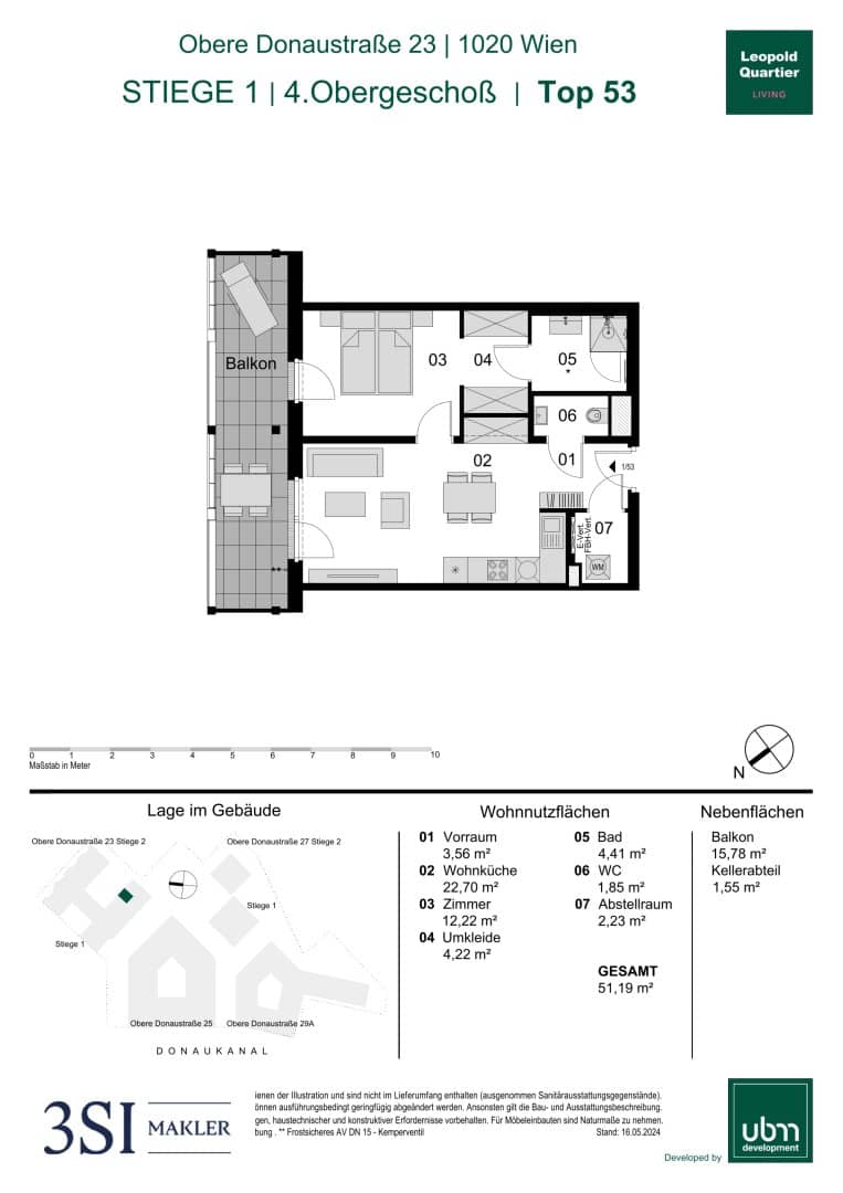 New build apartment balcony geothermal energy