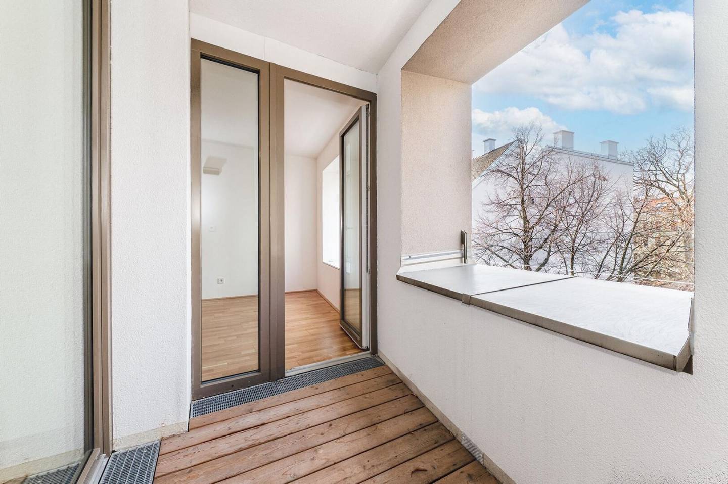 Apartment with loggia and lift in a new build