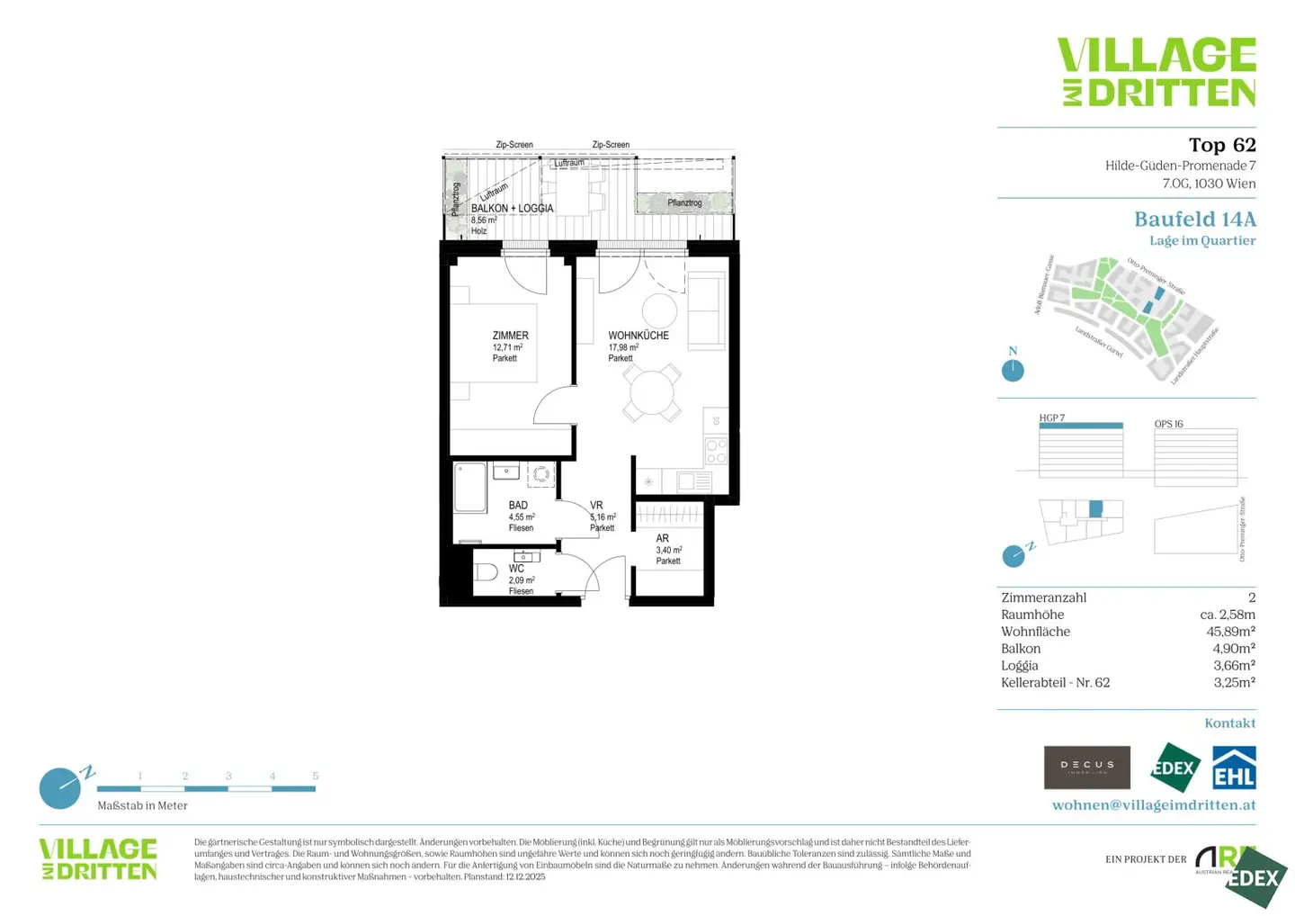 Village in the 3rd 2-room new build
