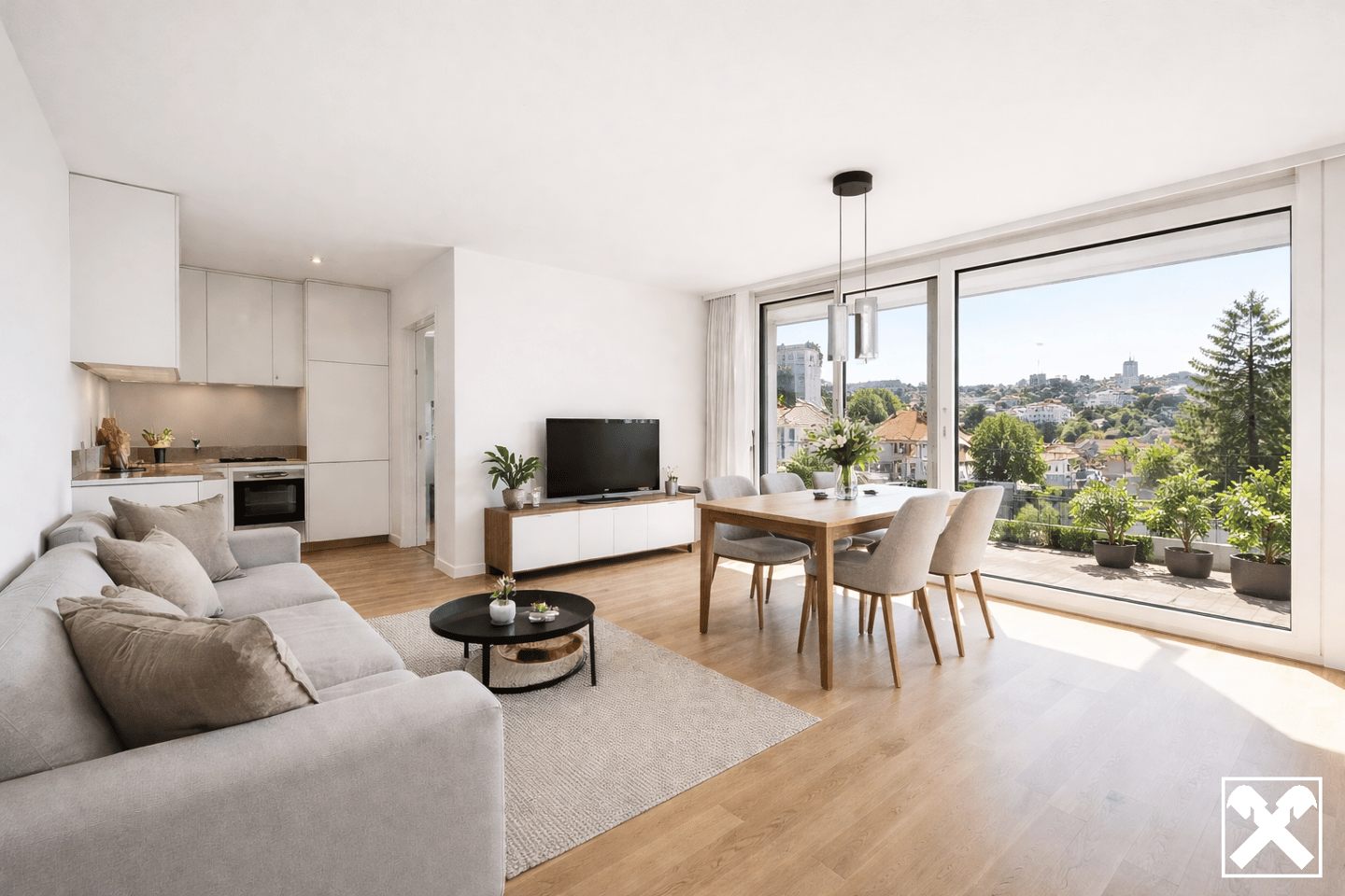 Wohnung mit Terrasse und Grünblick