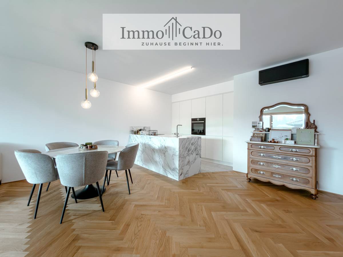 Wohnung mit großzügigem Balkon und Designküche