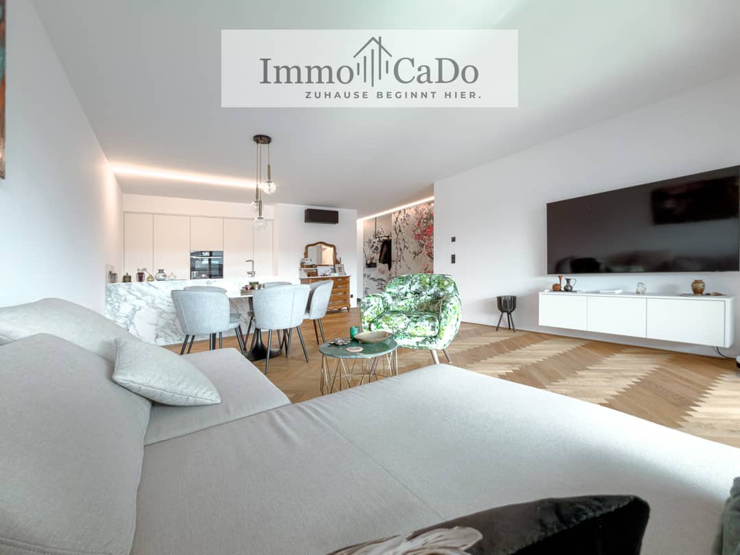 Wohnung mit großzügigem Balkon und Designküche