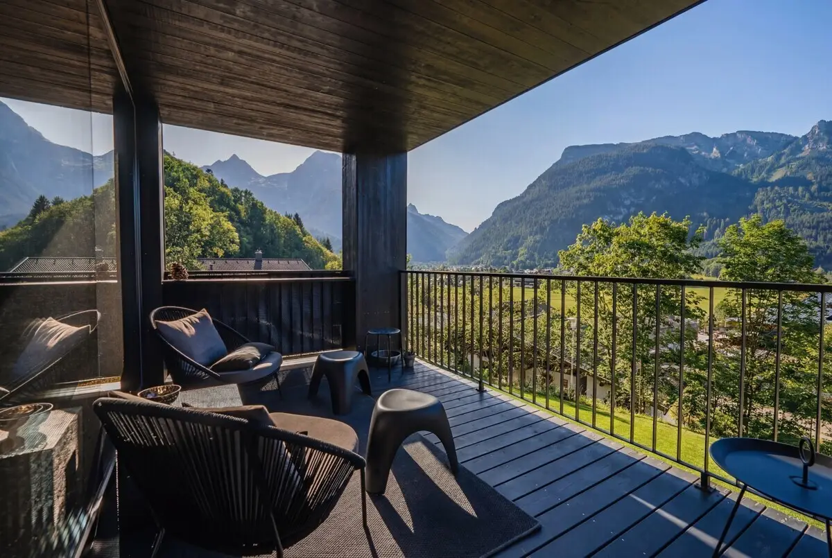 Designhaus in Lofer mit Bergblick