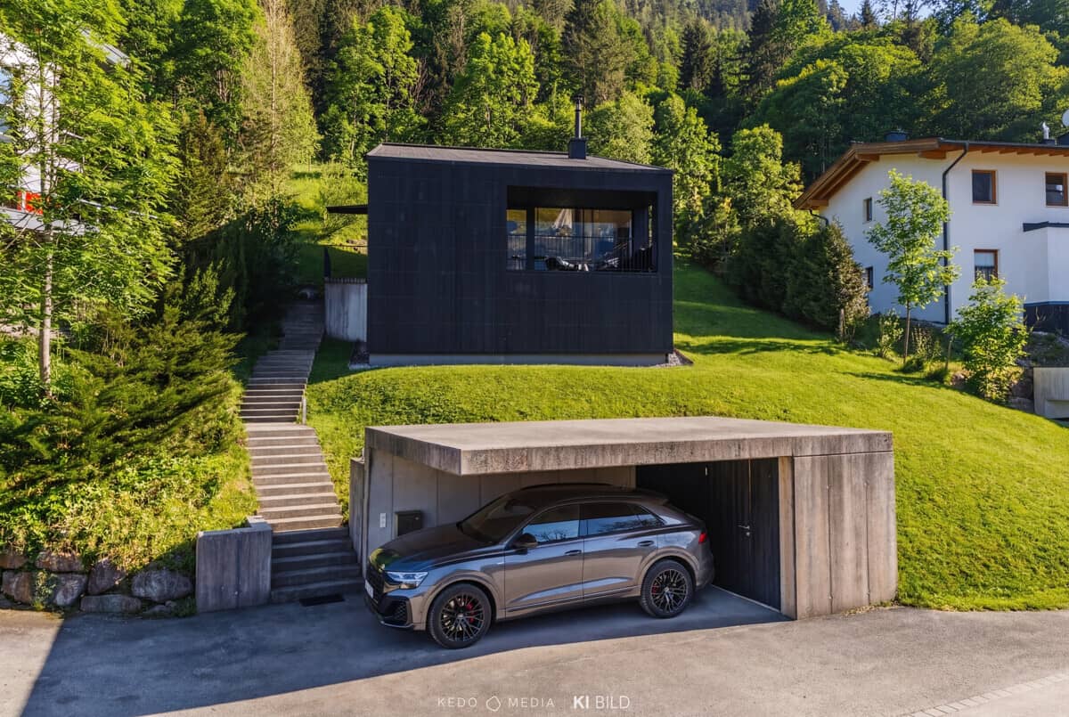 Design House in Lofer with Mountain View