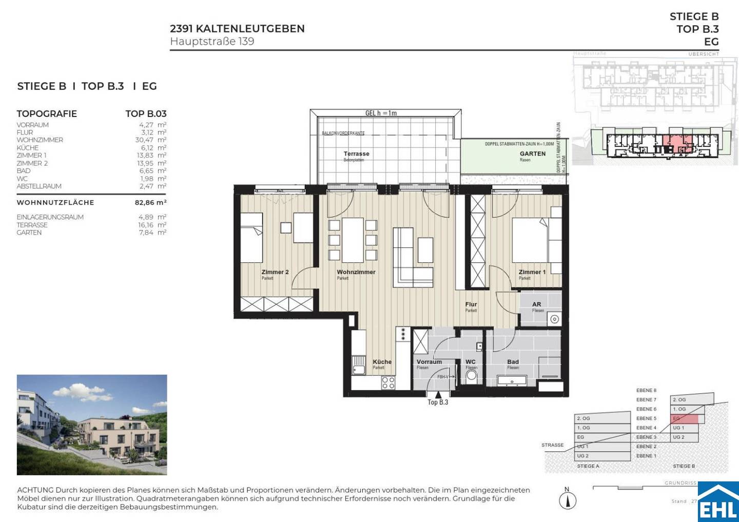 Erstbezug Wohnung mit Terrasse und Garten