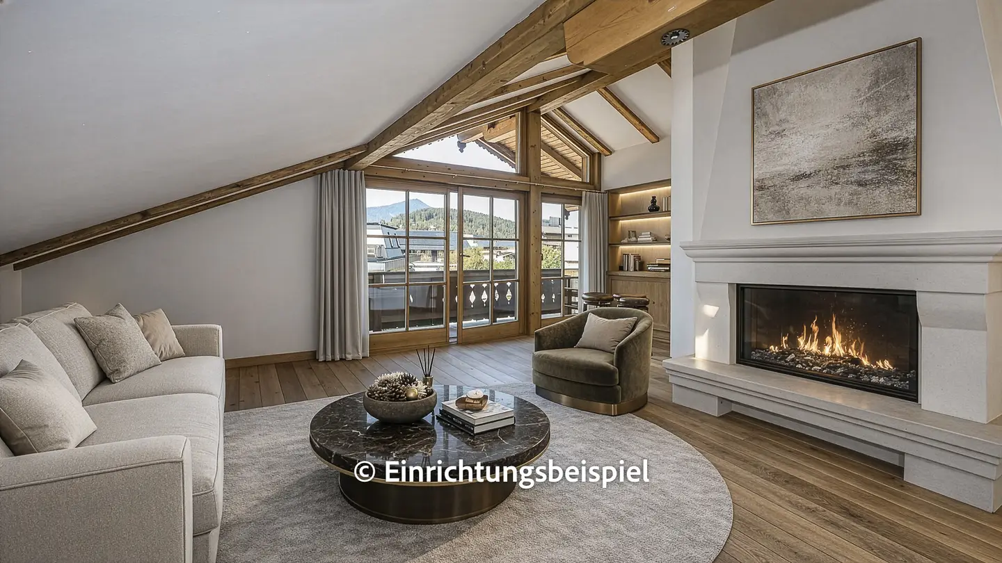 Dachgeschosswohnung with Kitzbühel view terrace