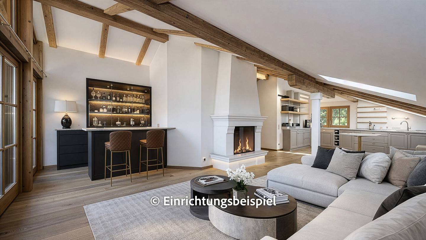 Dachgeschosswohnung Blick über Kitzbühel Terrasse