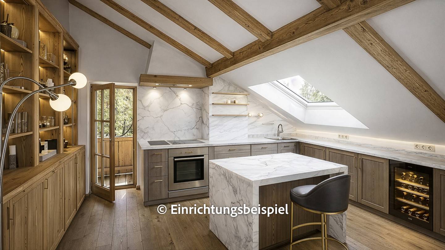 Dachgeschosswohnung Blick über Kitzbühel Terrasse