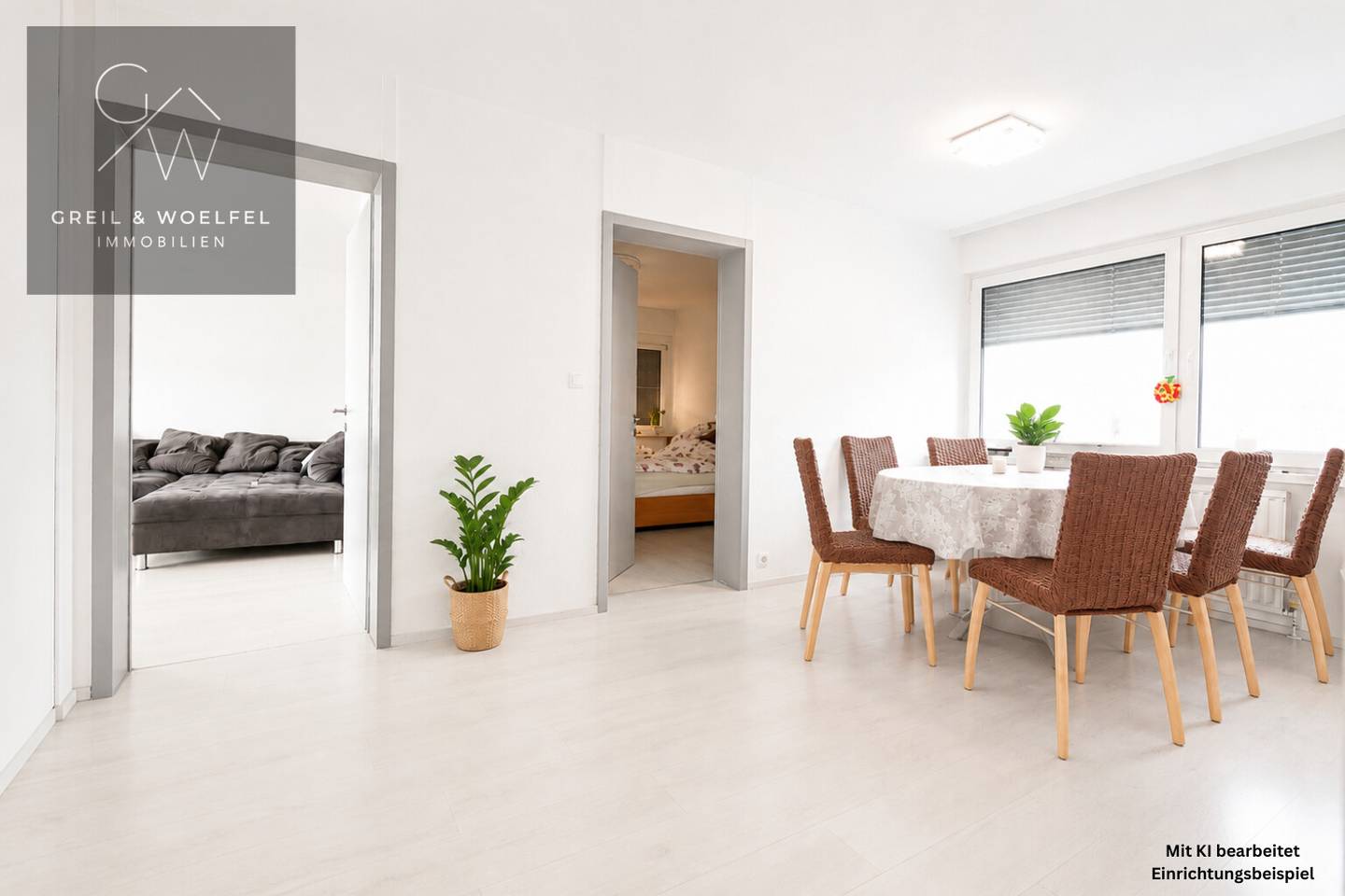 Modernisierte Wohnung mit Einbauküche und Lift
