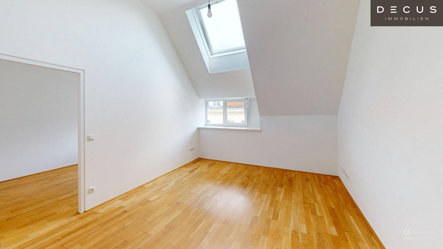 Klimatisierte Dachgeschosswohnung mit Parkett in Wien Favoriten