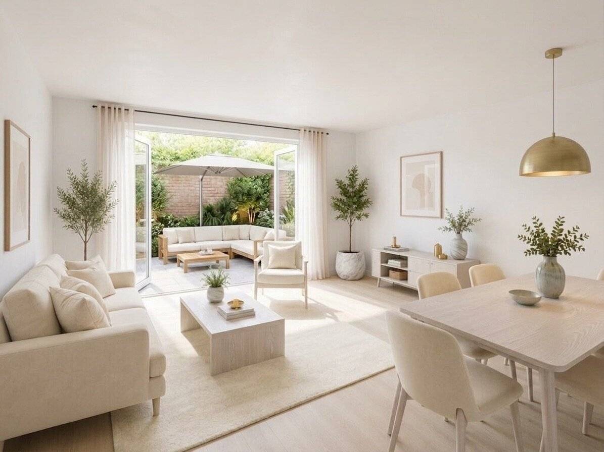 Wohnung with private garden loggia terrace Neubau