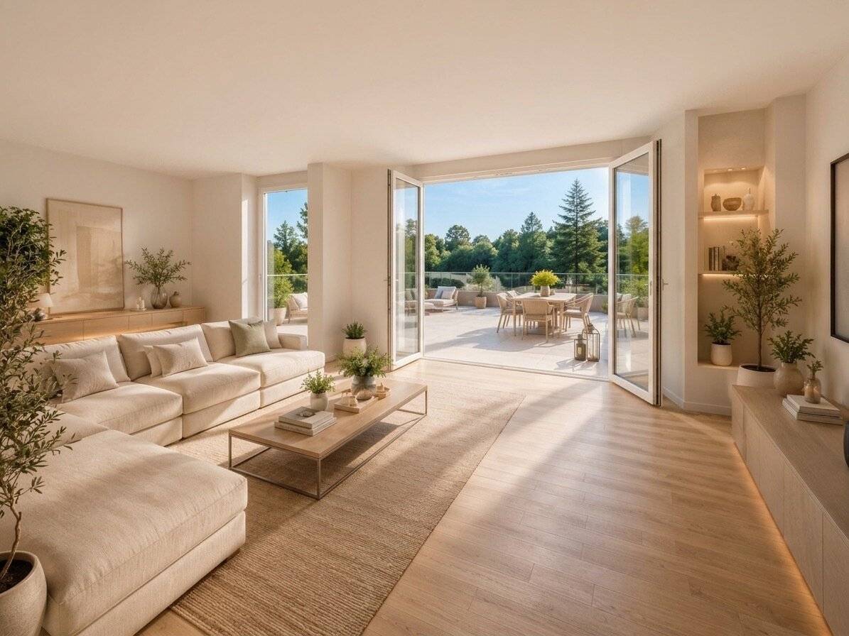 Helle Dachgeschosswohnung mit drei Terrassen