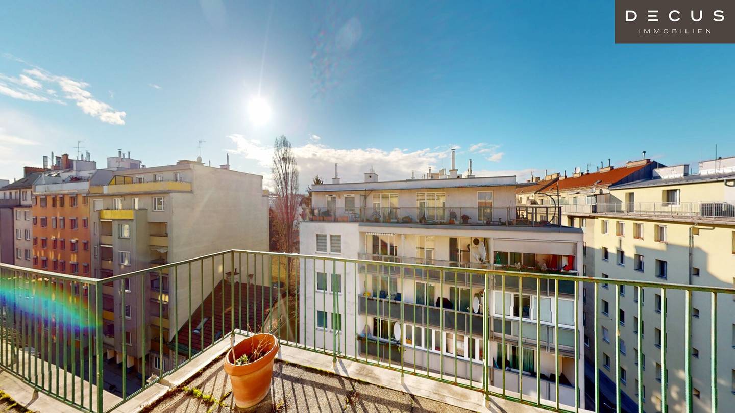 Dachgeschosswohnung mit Terrasse und Stephansdomblick