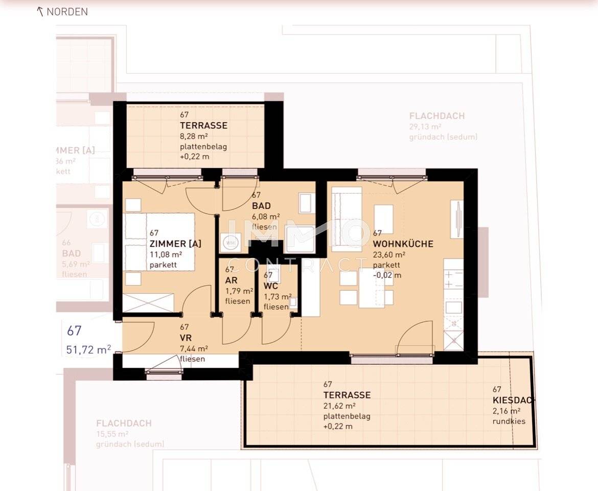 Wohnung mit privater Terrasse Neubau