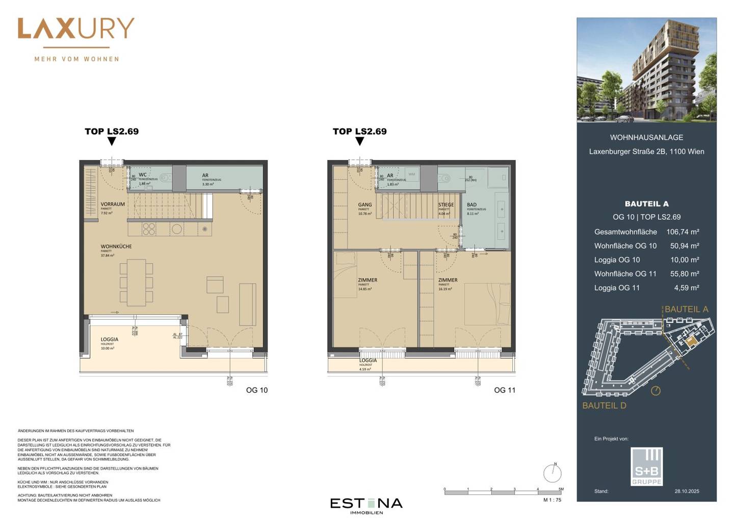 Wohnung Erstbezug Neubau Loggia Hauptbahnhof