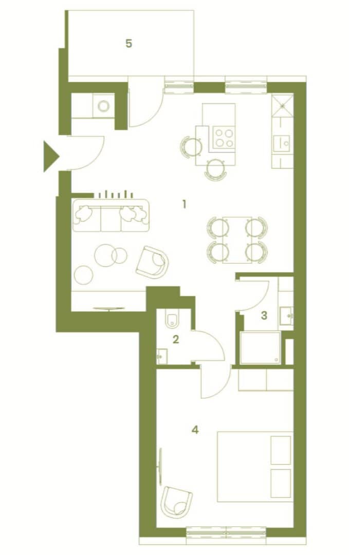 Wohnung Erstbezug moderne Westbalkon ruhige Lage