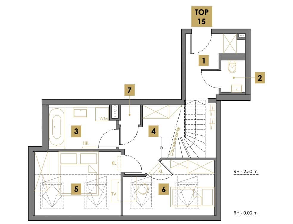 Penthouse with southwest terrace