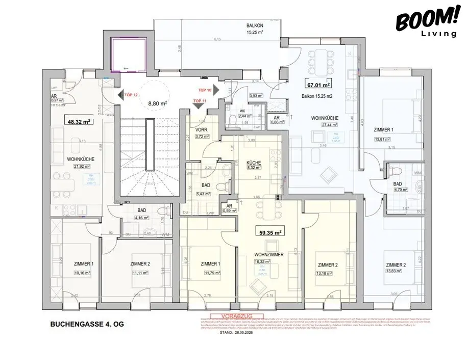 Penthouse apartment with 360 degree view and roof terrace