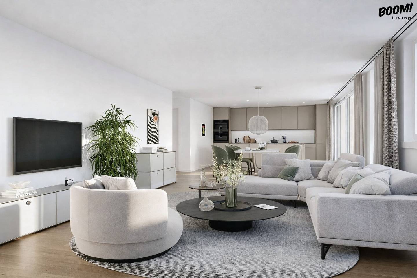Dachgeschosswohnung mit 360 Grad Blick und Dachterrasse