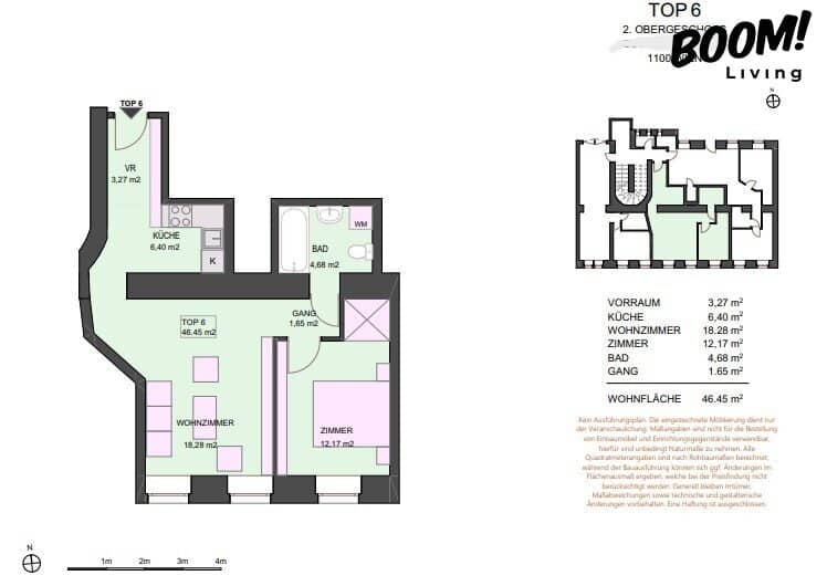 Penthouse with panoramic view and balcony