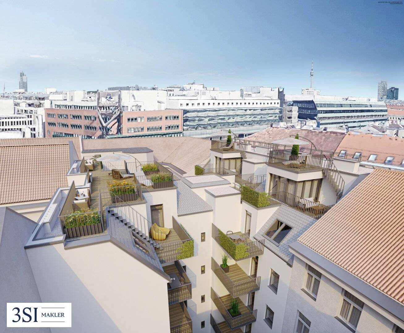 Building-permitted shell attic in popular location near the Prater and Messe Wien