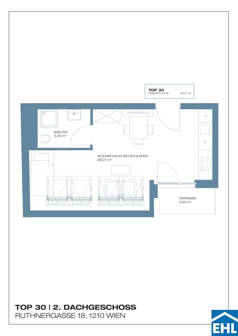 Wohnung Neubau Balkon Floridsdorf
