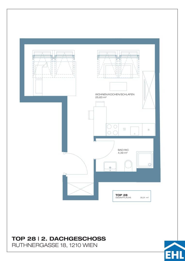 Vorsorgewohnung nahe Siemens City mit Balkon
