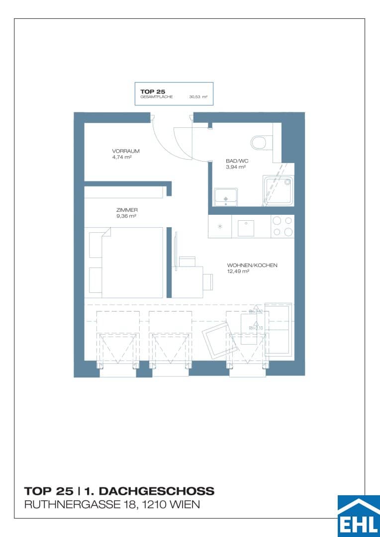 Neubauwohnung Floridsdorf mit Balkon und Loggia