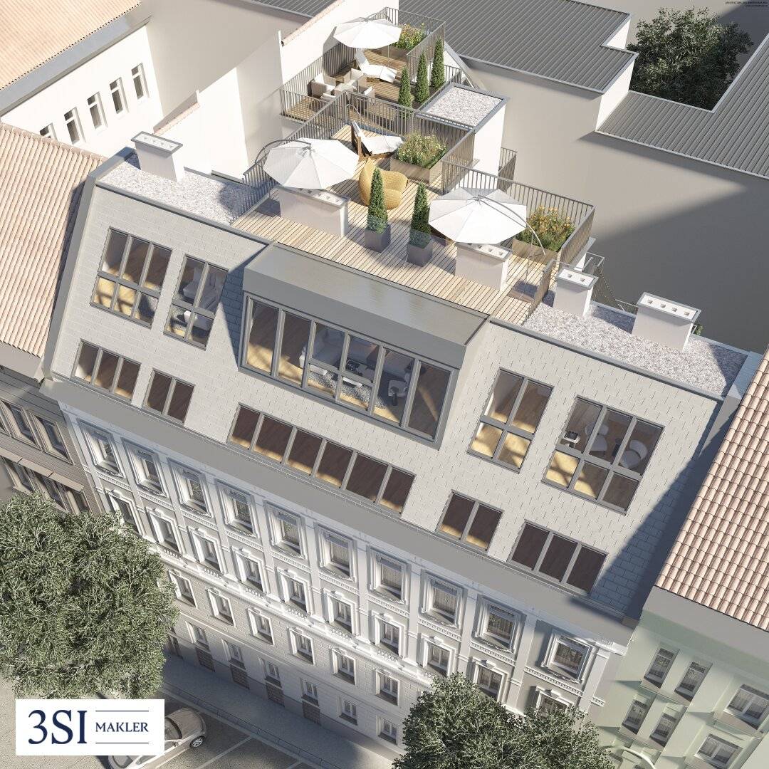 Baubewilligter Rohdachboden in ausgezeichneter Mikrolage - in Top-Lage direkt beim Meiselmarkt + U3 Johnstraße