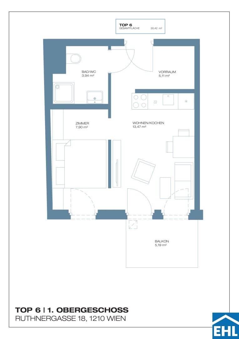 Investment apartment balcony modern tech