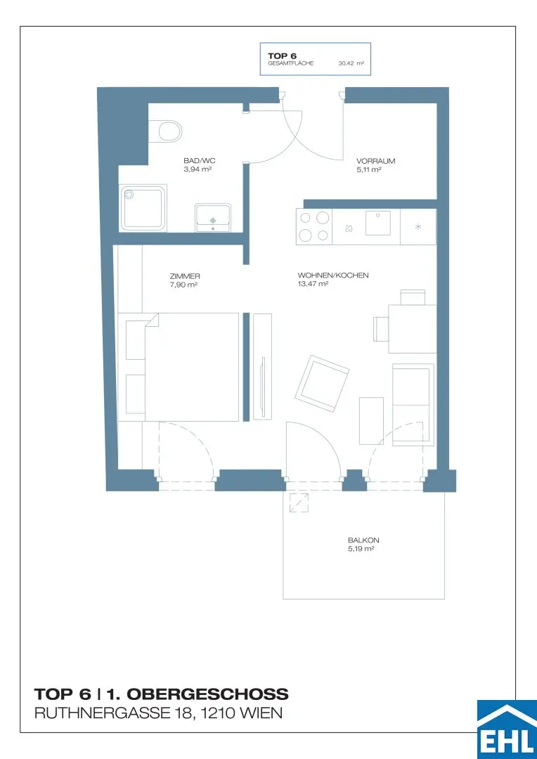 Investment apartment balcony modern tech