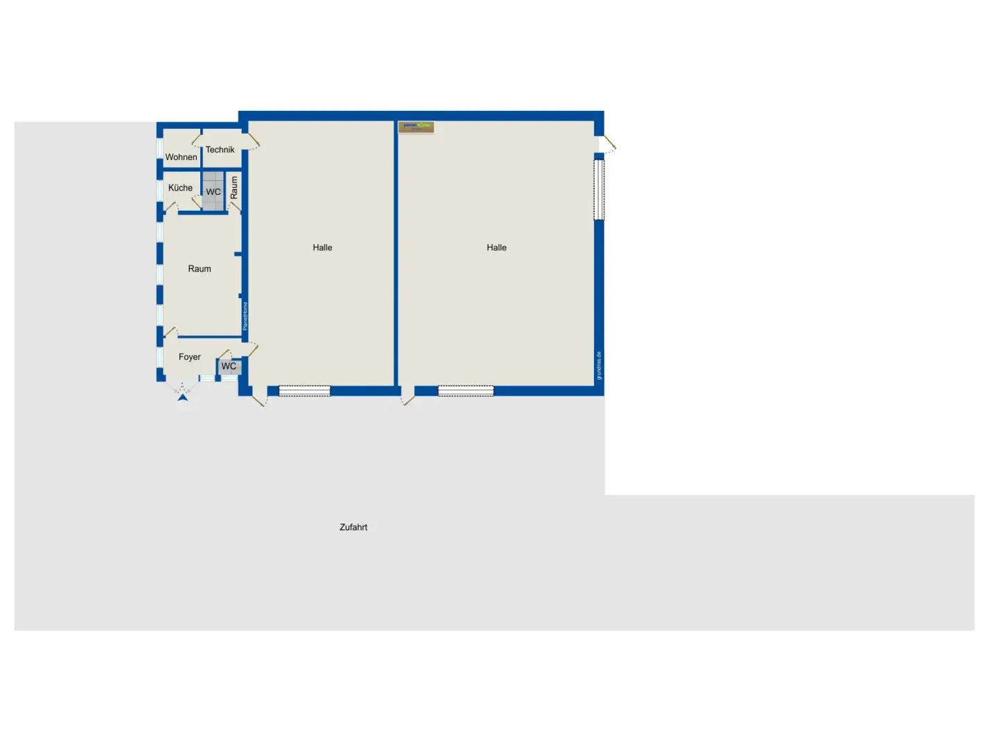 Commercial Halls in Sooß, 500m²
