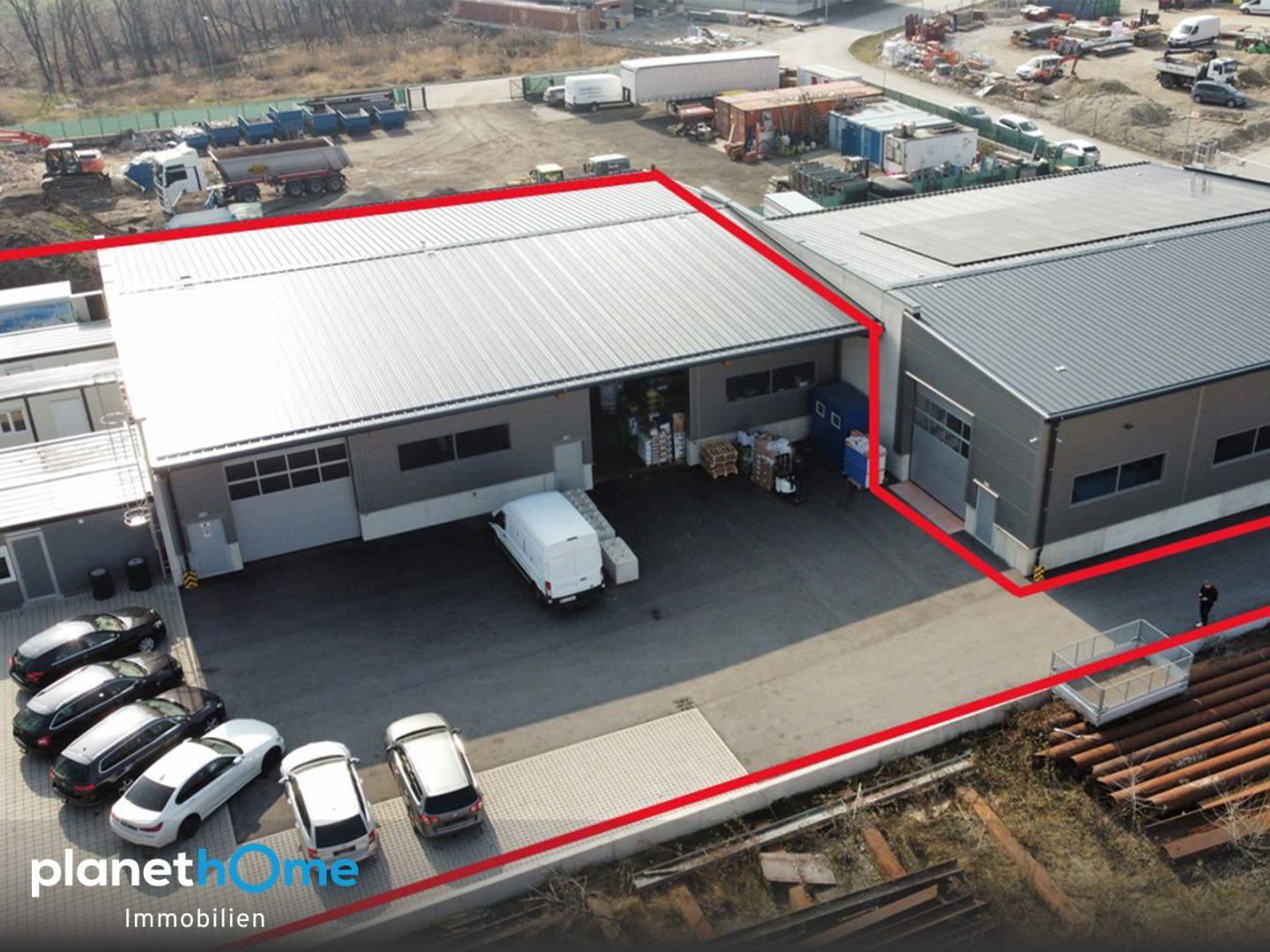 Gewerbehallen in Sooß, 500m²