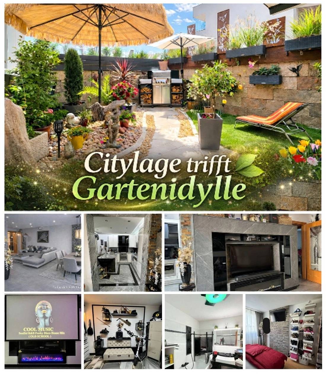 Ground floor living with garden terrace no broker fee