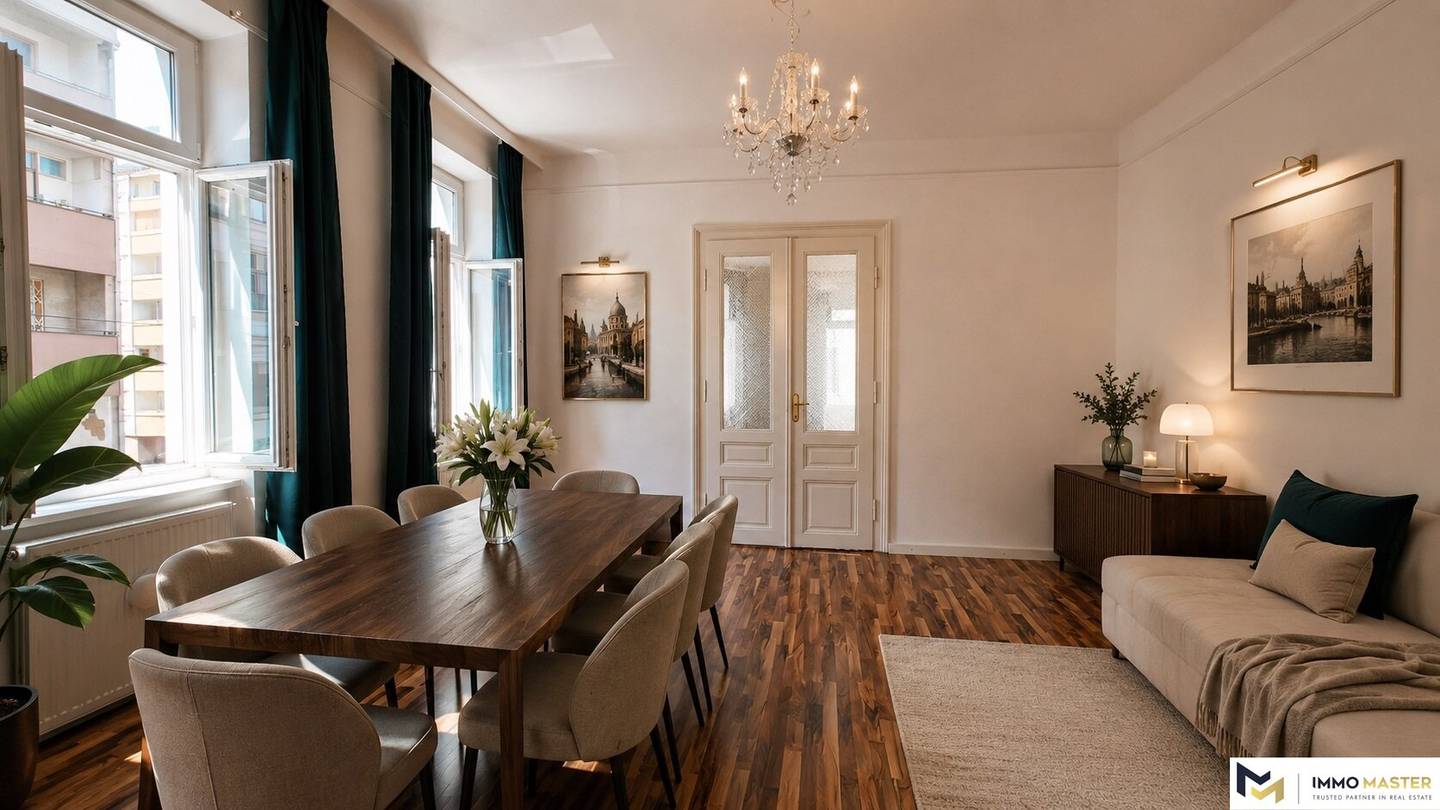 Altbauwohnung ruhige Lage Westblick