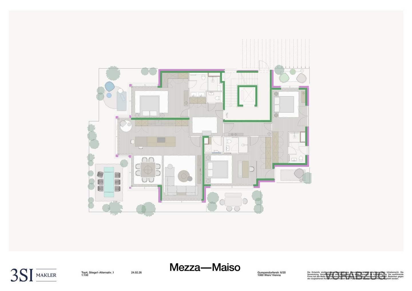 Dachgeschosswohnung mit Terrasse und Weitblick