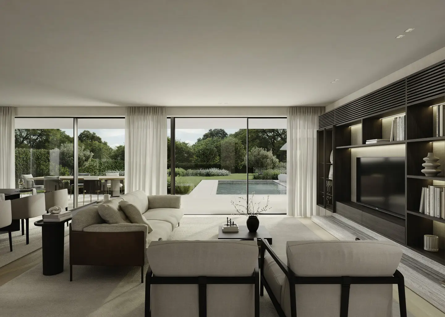 Apartment with private garden and terraces