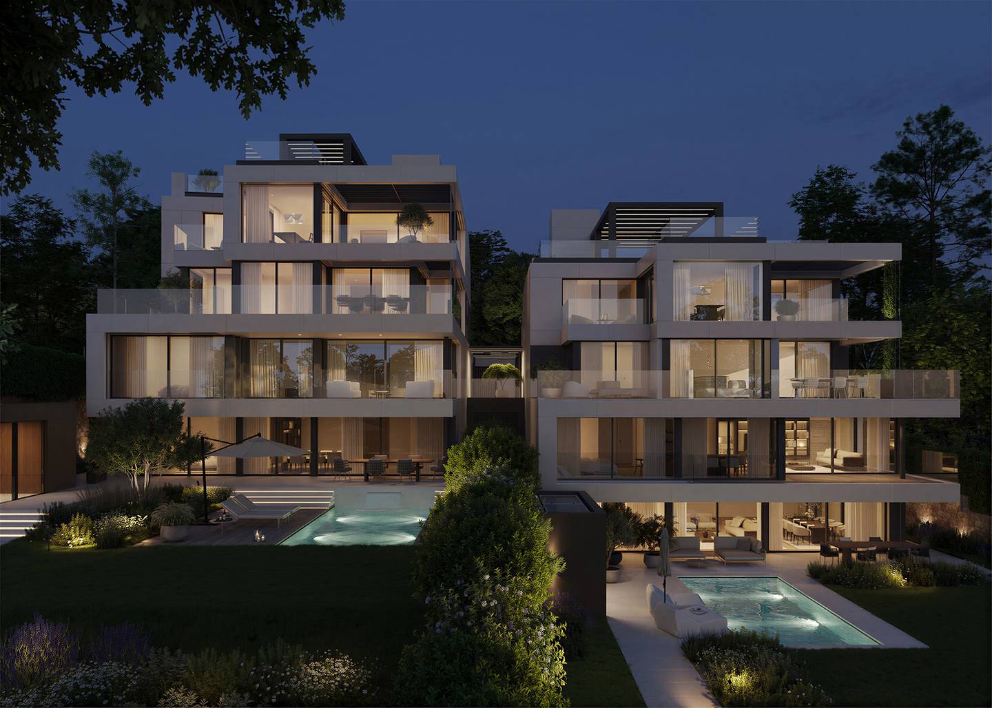 Newly built apartment with private garden first occupancy