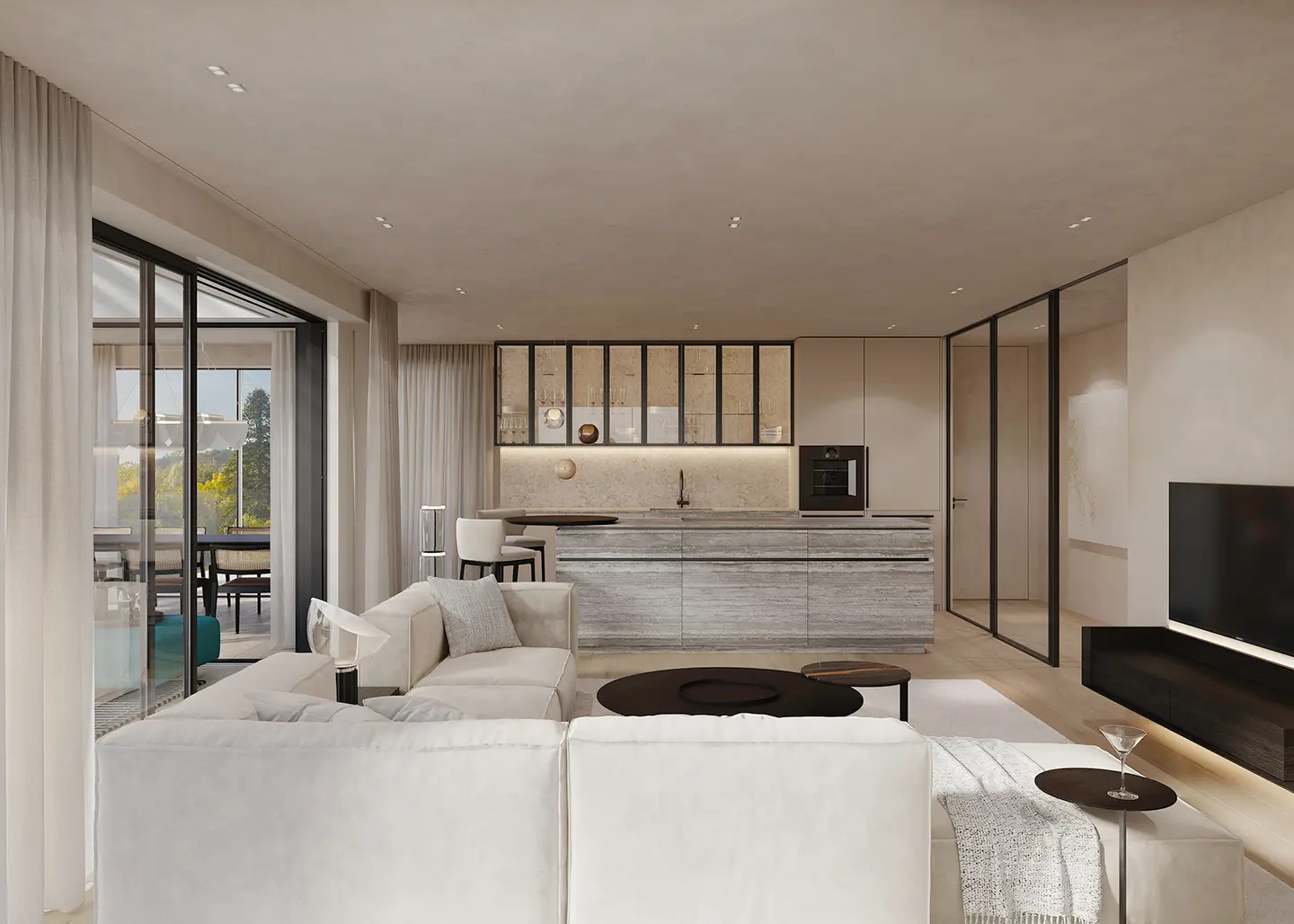 Apartment with panoramic view and roof terrace