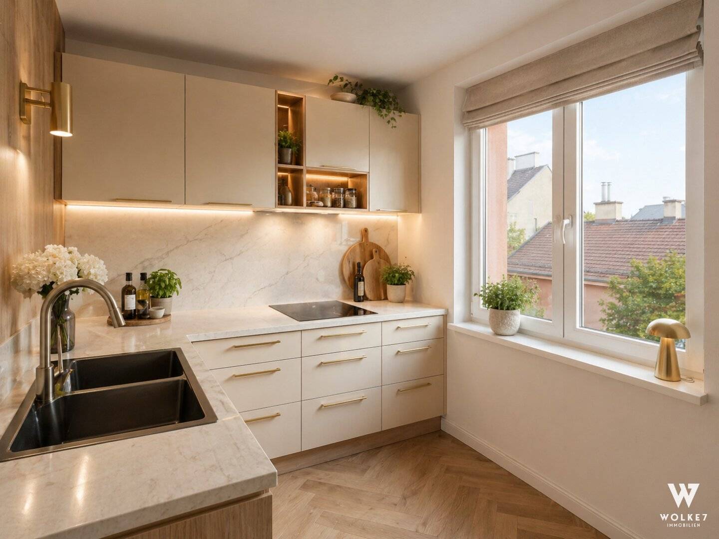 Bright apartment in quiet courtyard near U6