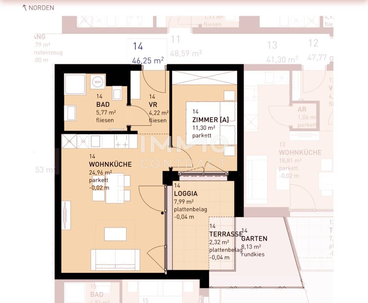 Wohnung Neubau mit Eigengarten und Terrasse