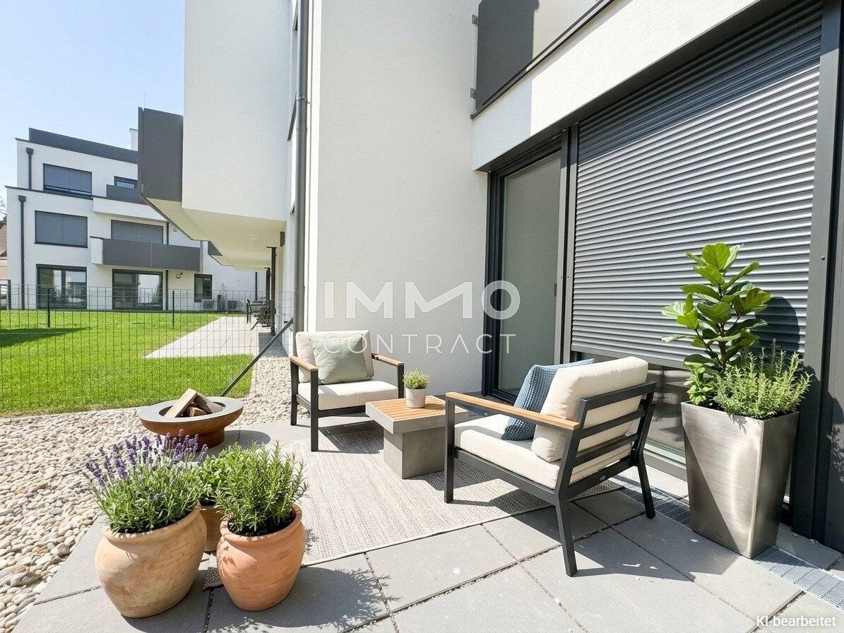 Wohnung Neubau mit Eigengarten und Terrasse