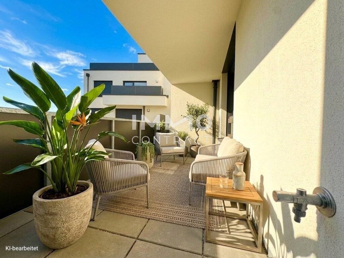 Newly built apartment with loggia and balcony
