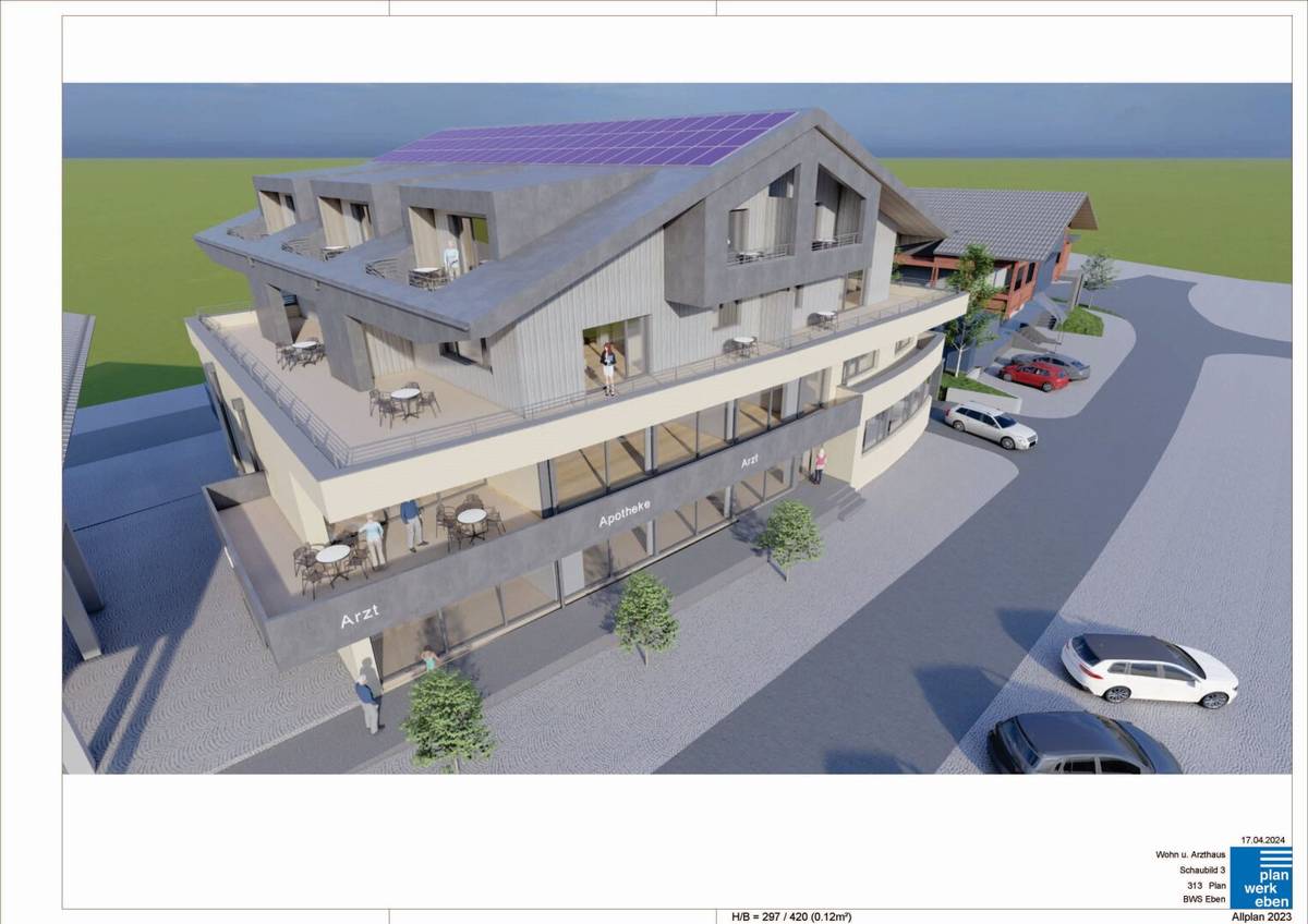 1-Zimmer Wohnung mit Terrasse in Eben