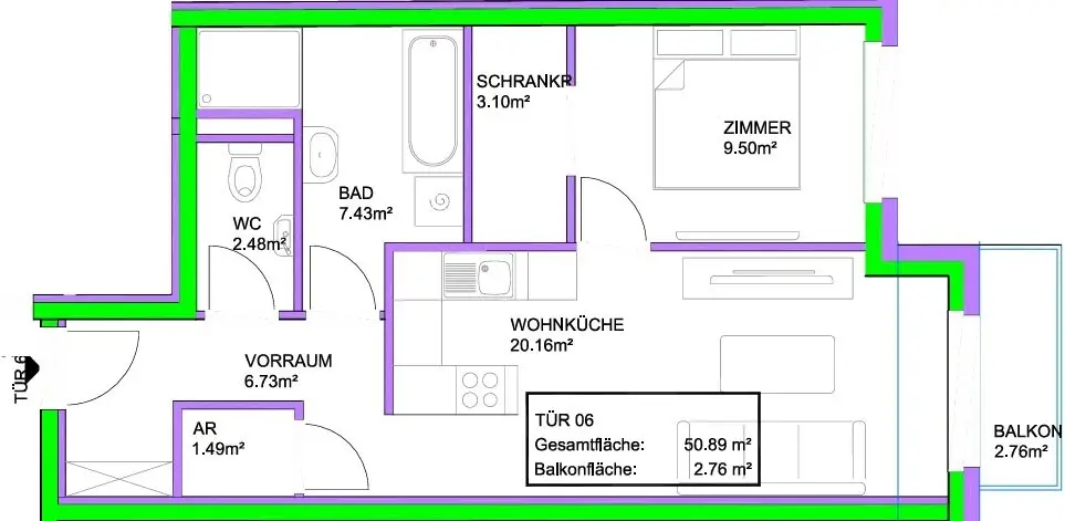 Great investment apartment! Stylish living in 1210 Vienna – attractive 2-room new build apartment