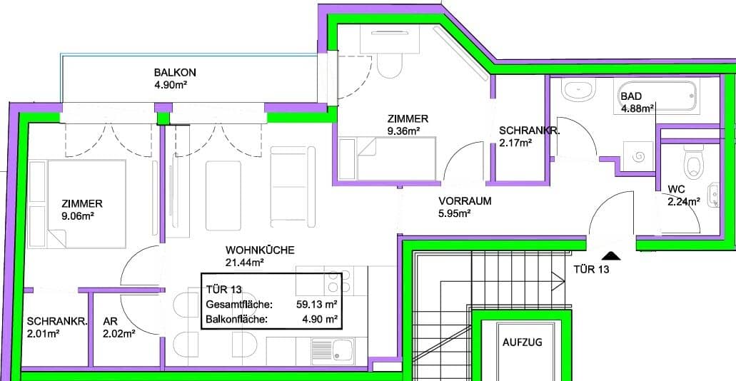 3-Zi-Wohnung mit Terrasse, Wien 1210